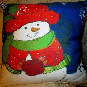 Charleston Gardens Snowman Pillow